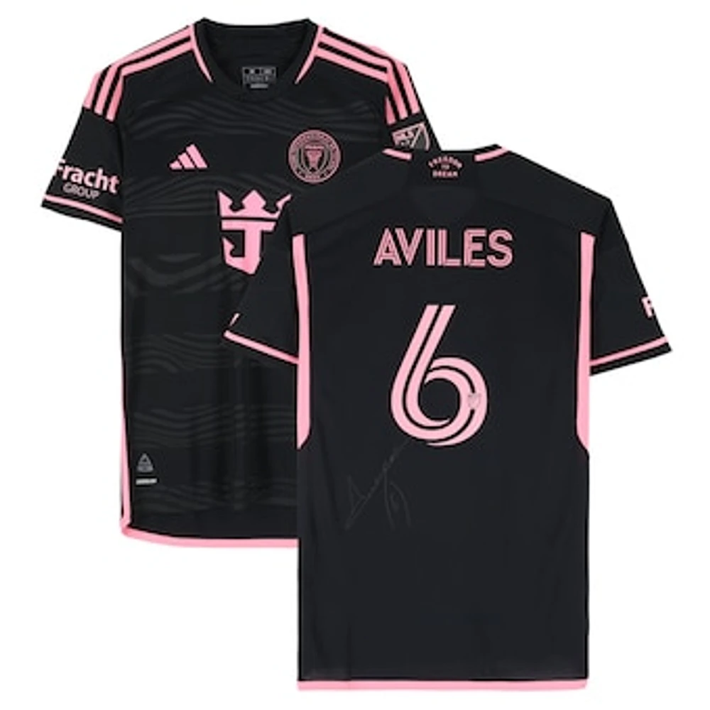 Tomás Avilés Inter Miami CF Autographed Match-Used #6 Black adidas Jersey vs. Columbus Crew on October 2, 2024 - Size M