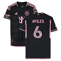 Tomás Avilés Inter Miami CF Autographed Match-Used #6 Black adidas Jersey vs. Columbus Crew on October 2, 2024 - Size M