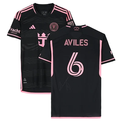 Tomás Avilés Inter Miami CF Autographed Match-Used #6 Black adidas Jersey vs. Columbus Crew on October 2, 2024 - Size M