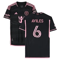 Tomás Avilés Inter Miami CF Autographed Match-Used #6 Black adidas Jersey vs. Columbus Crew on October 2, 2024 - Size M