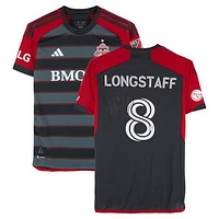 Matty Longstaff Toronto FC Autographed Match-Used #8 Black adidas Jersey from the 2024 MLS Season - Size M