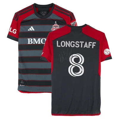 Matty Longstaff Toronto FC Autographed Match-Used #8 Black adidas Jersey from the 2024 MLS Season - Size M