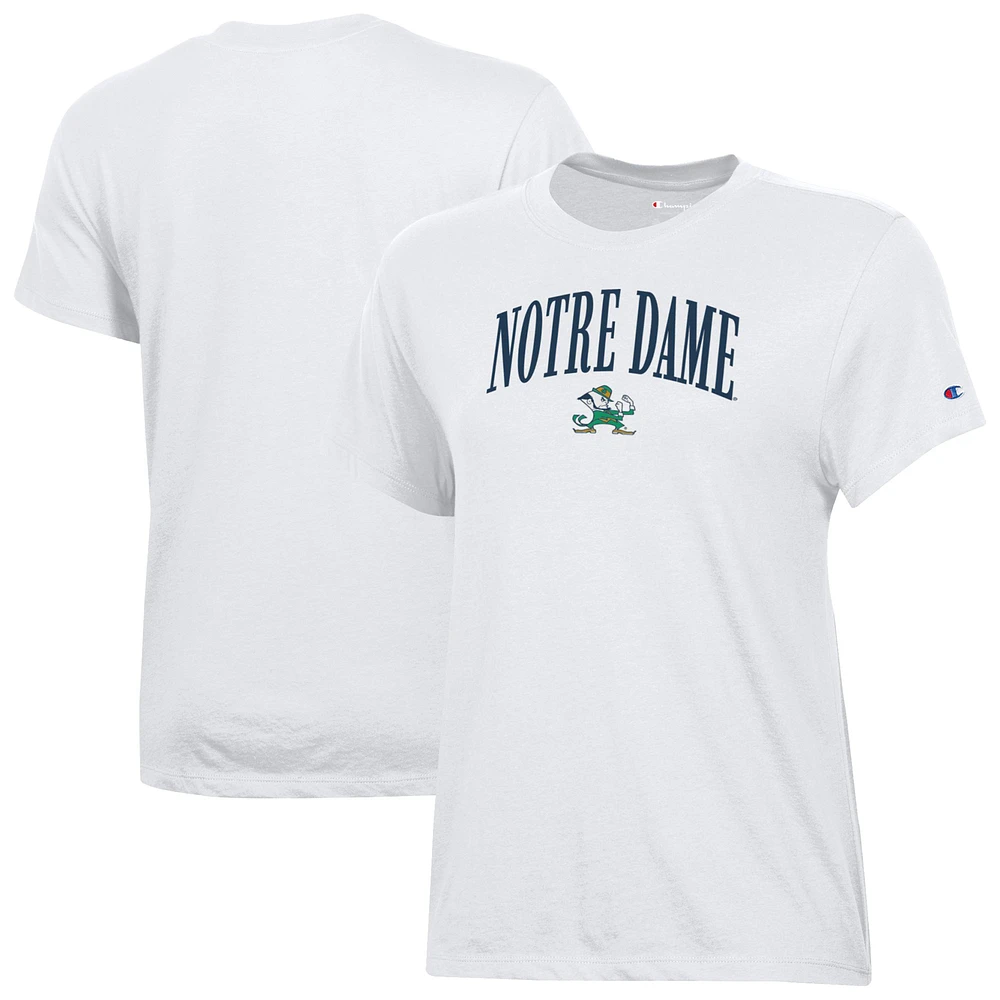 Women's Champion White Notre Dame Fighting Irish Core T-Shirt