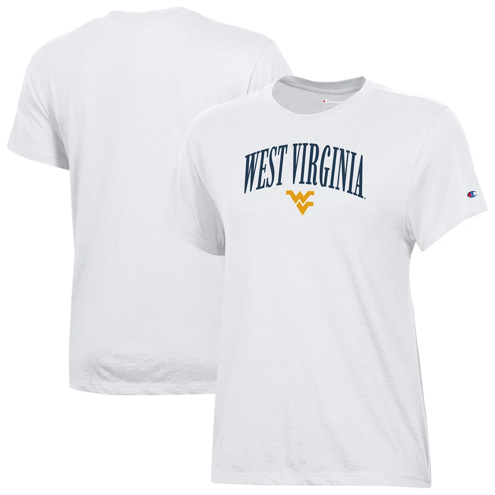 Women's Champion White West Virginia Mountaineers Core T-Shirt