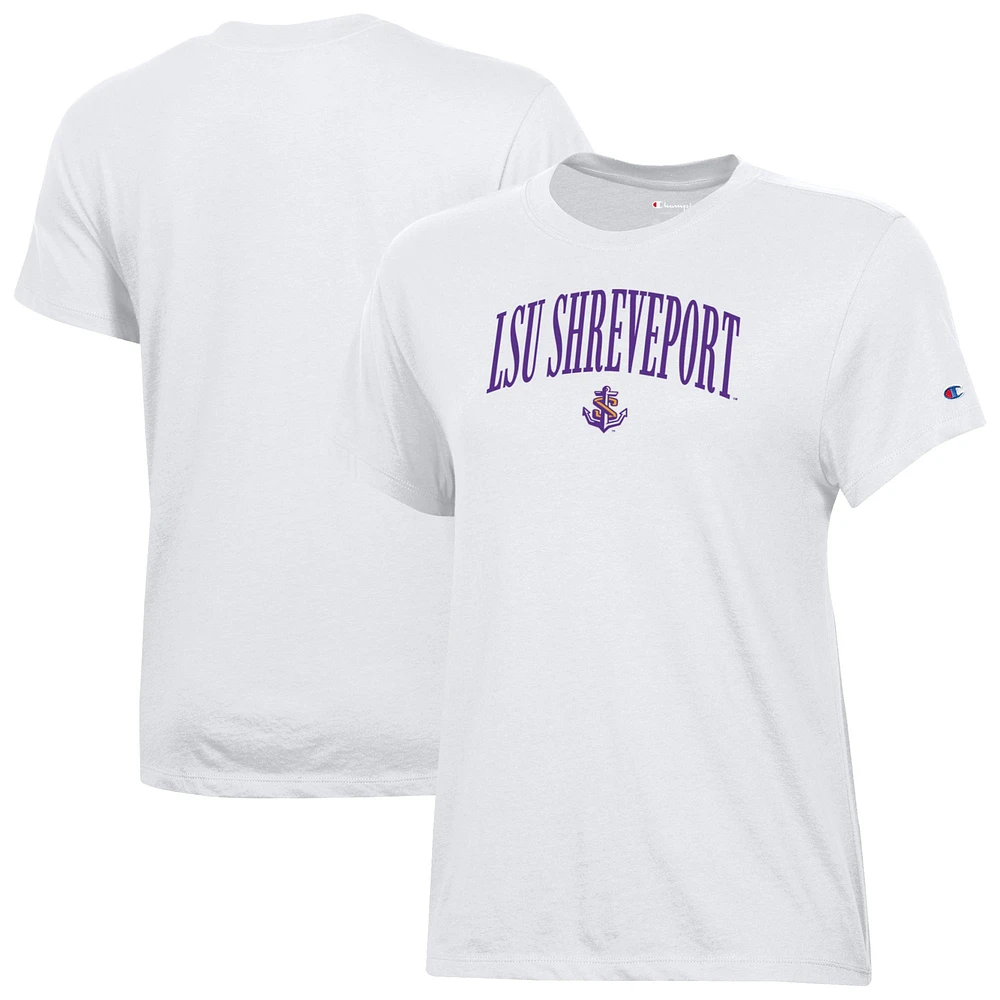 Women's Champion White LSU Shreveport Pilots Core T-Shirt
