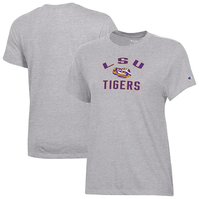 Women's Champion Gray LSU Tigers Core T-Shirt