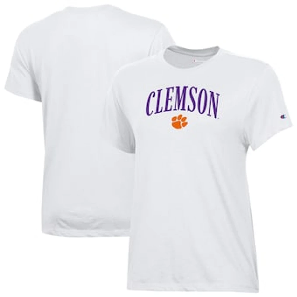 Women's Champion White Clemson Tigers Core T-Shirt