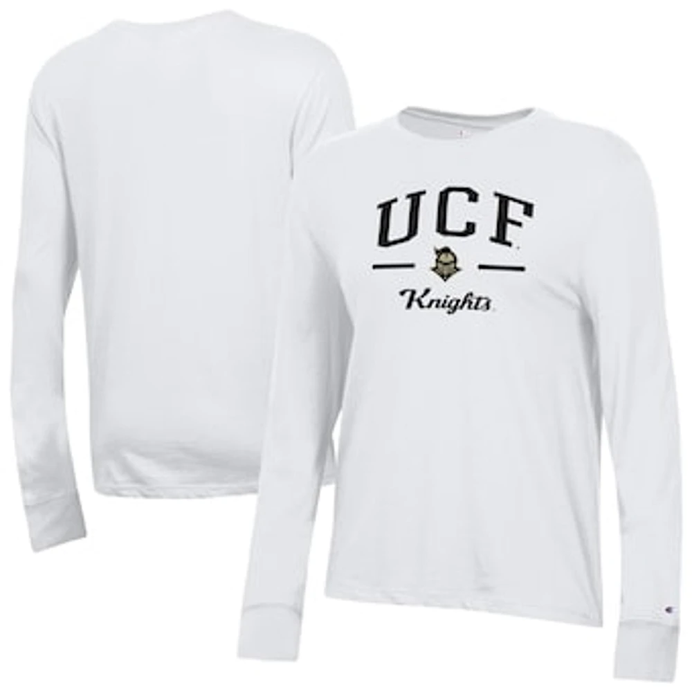 Women's Champion White UCF Knights Core Long Sleeve T-Shirt