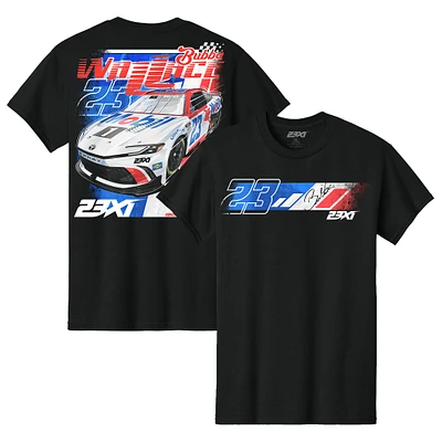 Men's 23XI Racing Black Bubba Wallace Mobil 1 Car T-Shirt