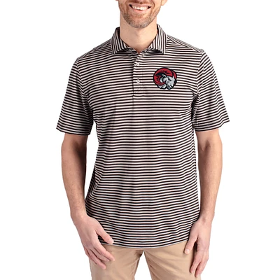 Men's Cutter & Buck Winston-Salem State Rams Virtue Eco Pique Stripe Recycled DryTec Polo