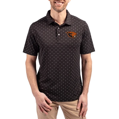 Men's Cutter & Buck Oregon State Beavers Virtue Eco Pique Tile Print Recycled DryTec Polo