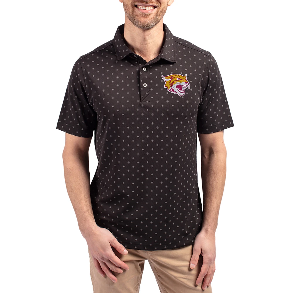 Men's Cutter & Buck Bethune-Cookman Wildcats Virtue Eco Pique Tile Print Recycled DryTec Polo