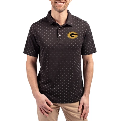 Men's Cutter & Buck Grambling Tigers Virtue Eco Pique Tile Print Recycled DryTec Polo