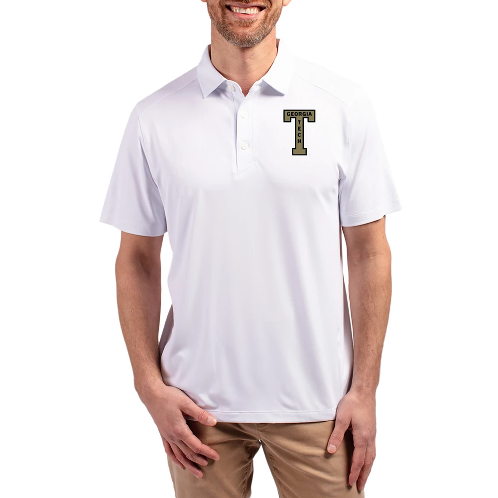 Men's Cutter & Buck Georgia Tech Yellow Jackets Forge Eco Stretch Recycled Polo