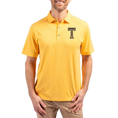 Men's Cutter & Buck Heather Gold Georgia Tech Yellow Jackets Forge Eco Stretch Recycled Polo