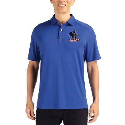 Men's Cutter & Buck Royal Delaware Fightin' Blue Hens Forge Eco Stretch Recycled Polo