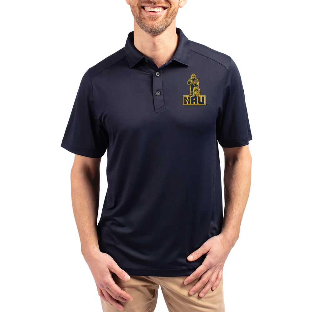 Men's Cutter & Buck Navy Northern Arizona Lumberjacks Forge Eco Stretch Recycled Polo