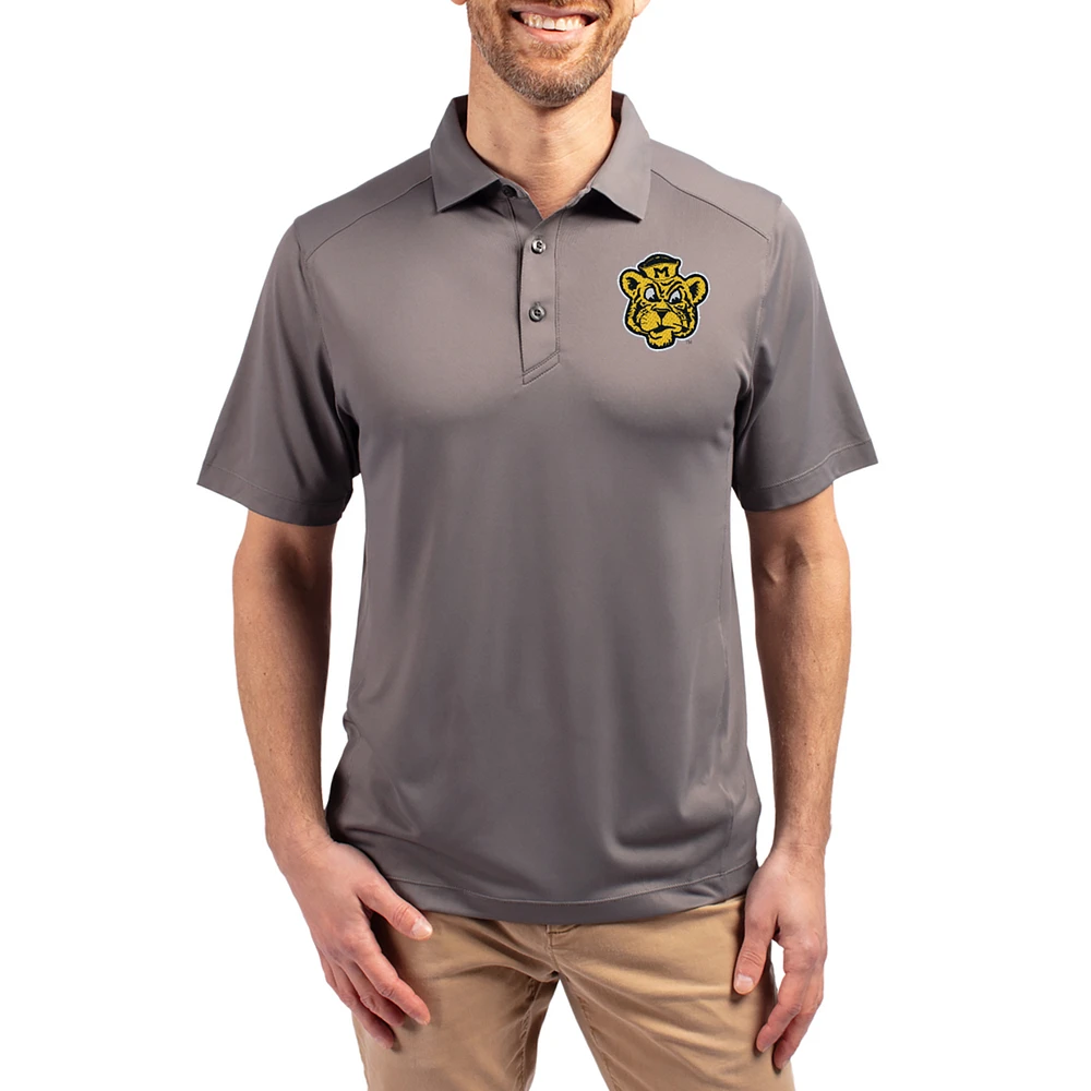 Men's Cutter & Buck Gray Missouri Tigers Forge Eco Stretch Recycled Polo