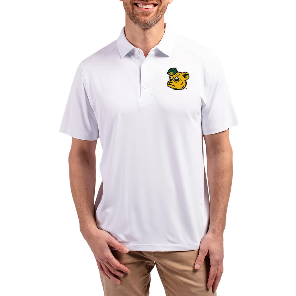 Men's Cutter & Buck White Baylor Bears Forge Eco Stretch Recycled Polo
