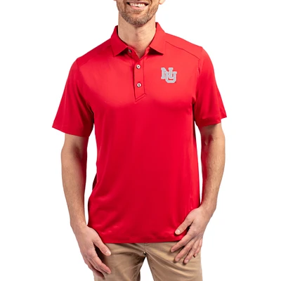 Men's Cutter & Buck Scarlet Nebraska Huskers Forge Eco Stretch Recycled Polo