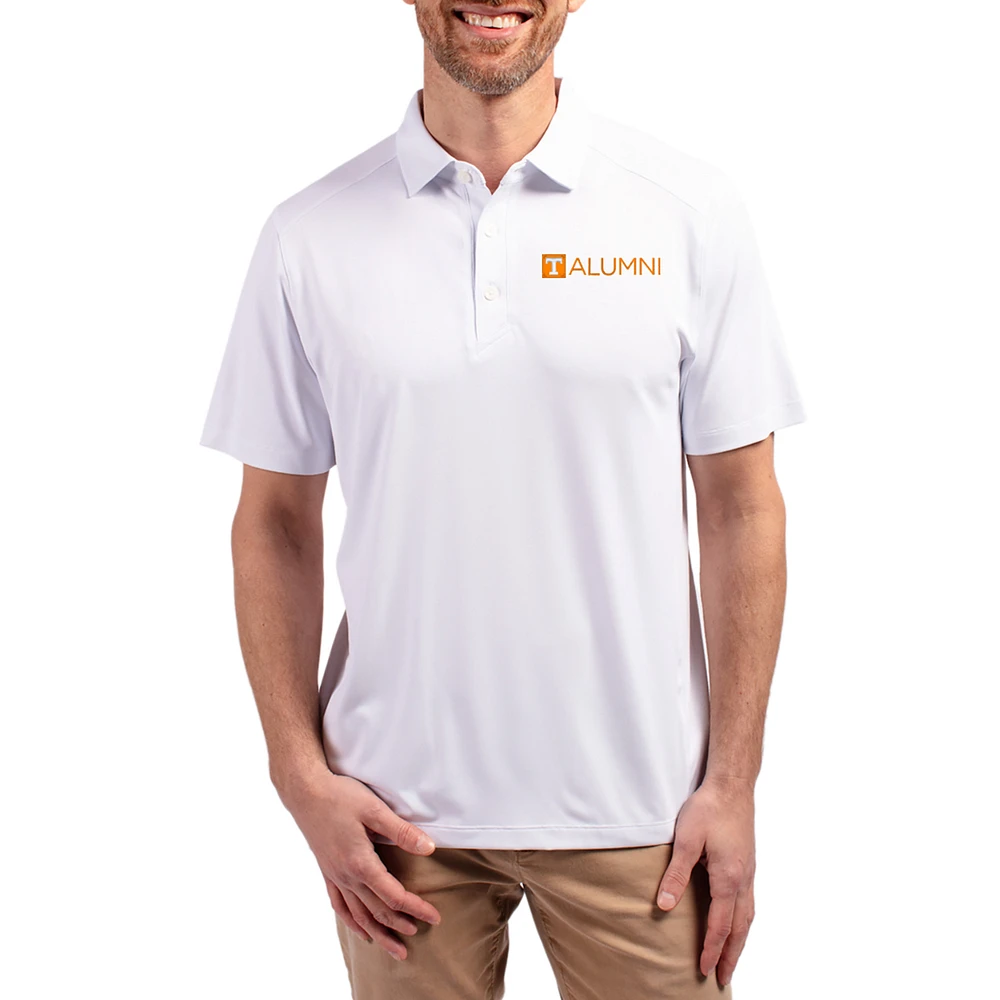 Men's Cutter & Buck White Tennessee Volunteers Forge Alumni Eco Stretch Recycled Polo
