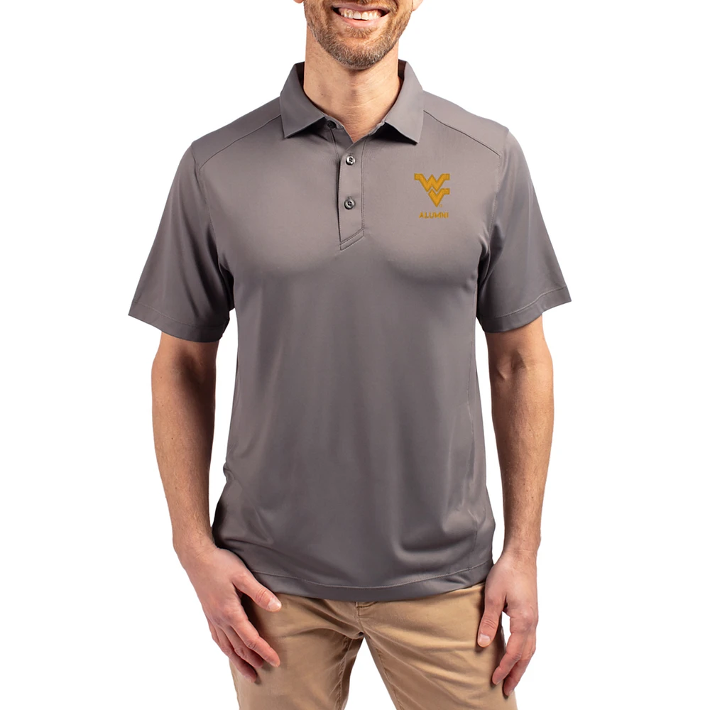 Men's Cutter & Buck West Virginia Mountaineers Forge Alumni Eco Stretch Recycled Polo