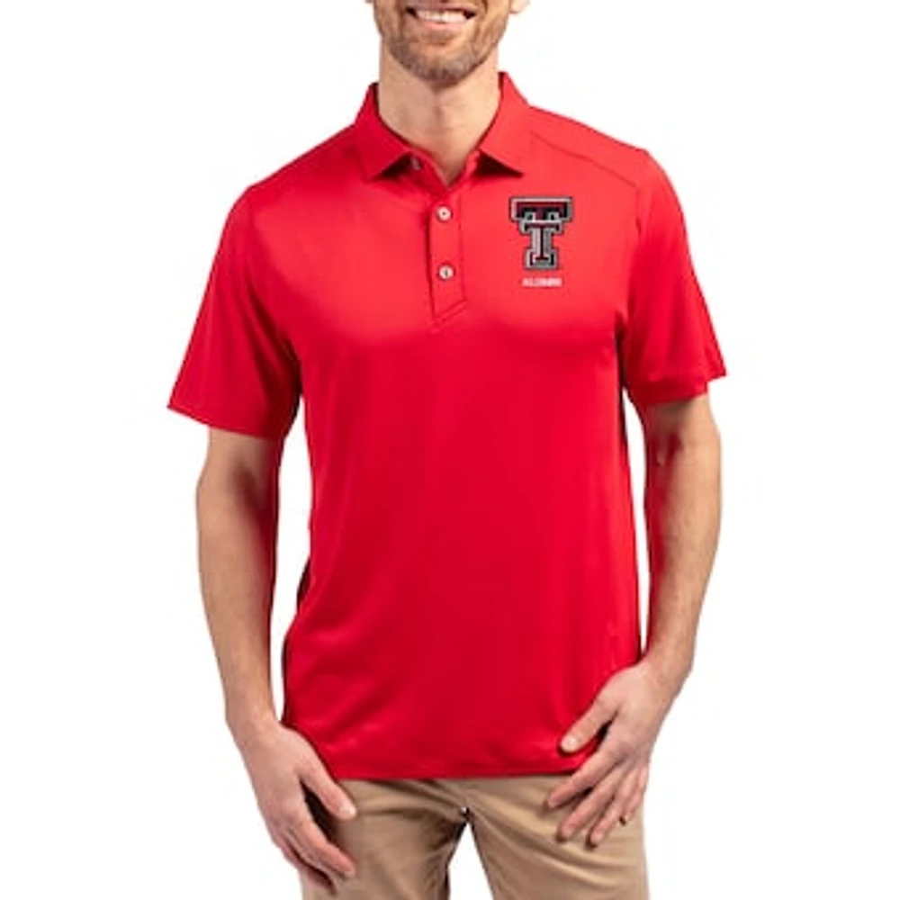 Men's Cutter & Buck Texas Tech Red Raiders Forge Alumni Eco Stretch Recycled Polo