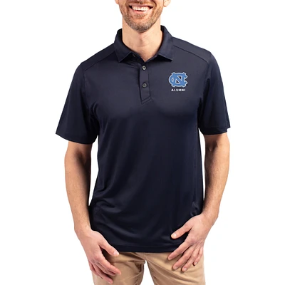 Men's Cutter & Buck Navy North Carolina Tar Heels Forge Alumni Eco Stretch Recycled Polo