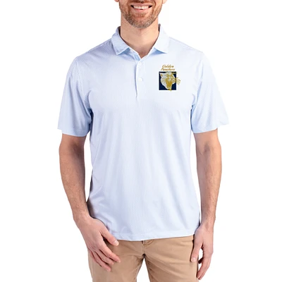 Men's Cutter & Buck White FIU Panthers Pike Eco Symmetry Print Stretch Polo