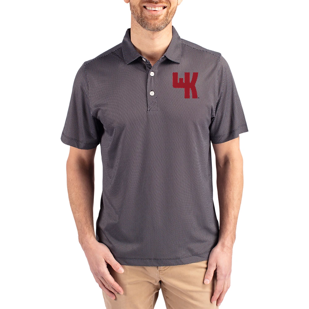 Men's Cutter & Buck Western Kentucky Hilltoppers Pike Eco Symmetry Print Stretch Polo