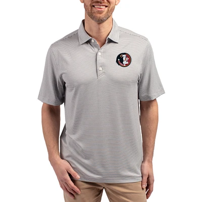 Men's Cutter & Buck Florida State Seminoles Forge Eco Double Stripe Stretch Recycled Polo