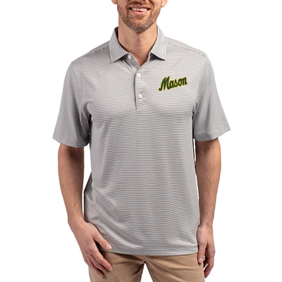 Men's Cutter & Buck George Mason Patriots Forge Eco Double Stripe Stretch Recycled Polo