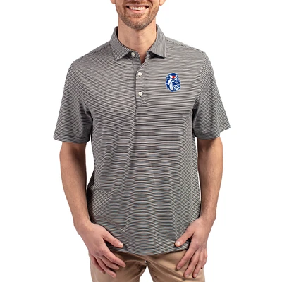 Men's Cutter & Buck Fresno State Bulldogs Forge Eco Double Stripe Stretch Recycled Polo