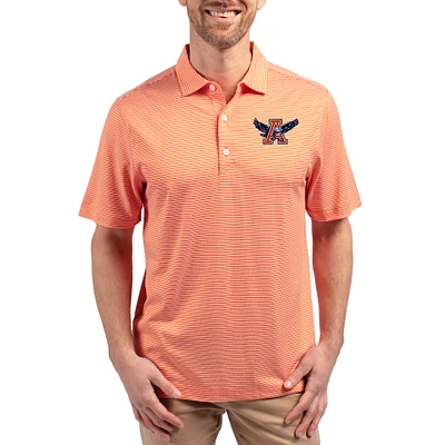 Men's Cutter & Buck Auburn Tigers Forge Eco Double Stripe Stretch Recycled Polo