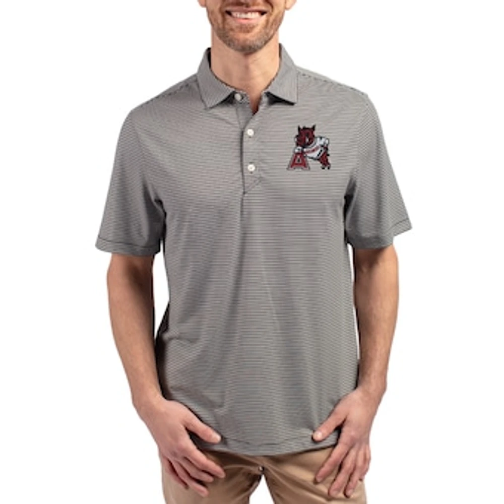 Men's Cutter & Buck Arkansas Razorbacks Forge Eco Double Stripe Stretch Recycled Polo