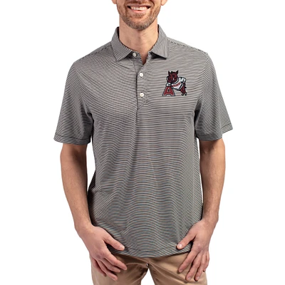 Men's Cutter & Buck Arkansas Razorbacks Forge Eco Double Stripe Stretch Recycled Polo