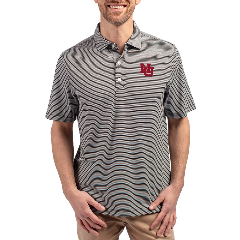 Men's Cutter & Buck Nebraska Huskers Forge Eco Double Stripe Stretch Recycled Polo