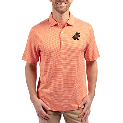 Men's Cutter & Buck Florida Gators Forge Eco Double Stripe Stretch Recycled Polo