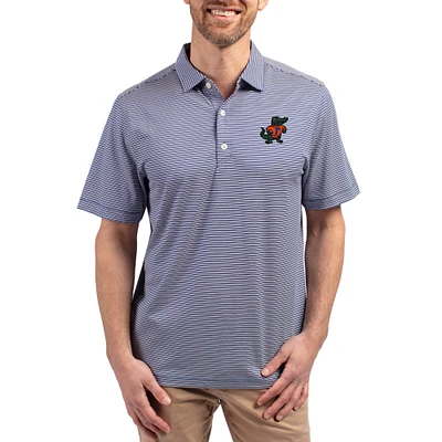 Men's Cutter & Buck Royal Florida Gators Forge Eco Double Stripe Stretch Recycled Polo