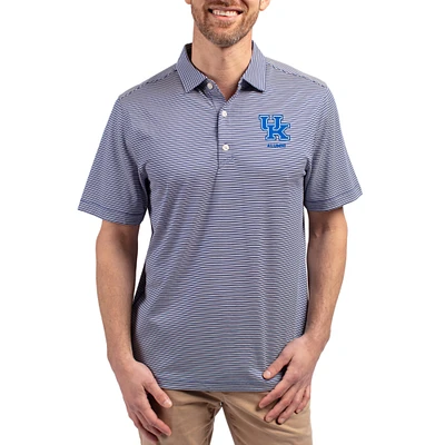 Men's Cutter & Buck Royal Kentucky Wildcats Forge Alumni Eco Double Stripe Stretch Recycled Polo