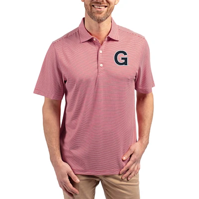 Men's Cutter & Buck Gonzaga Bulldogs Forge Alumni Eco Double Stripe Stretch Recycled Polo