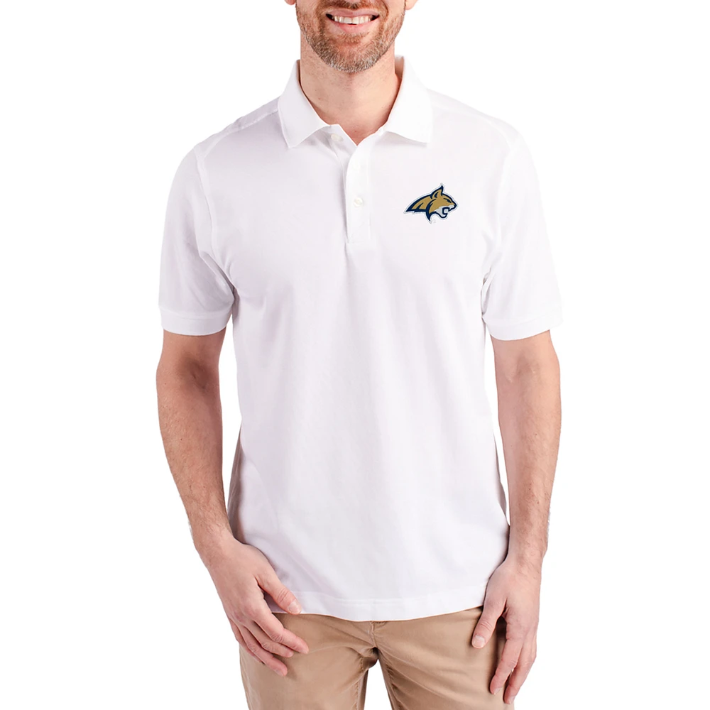 Men's Cutter & Buck Montana State Bobcats Advantage Eco Pique Tri-Blend Polo