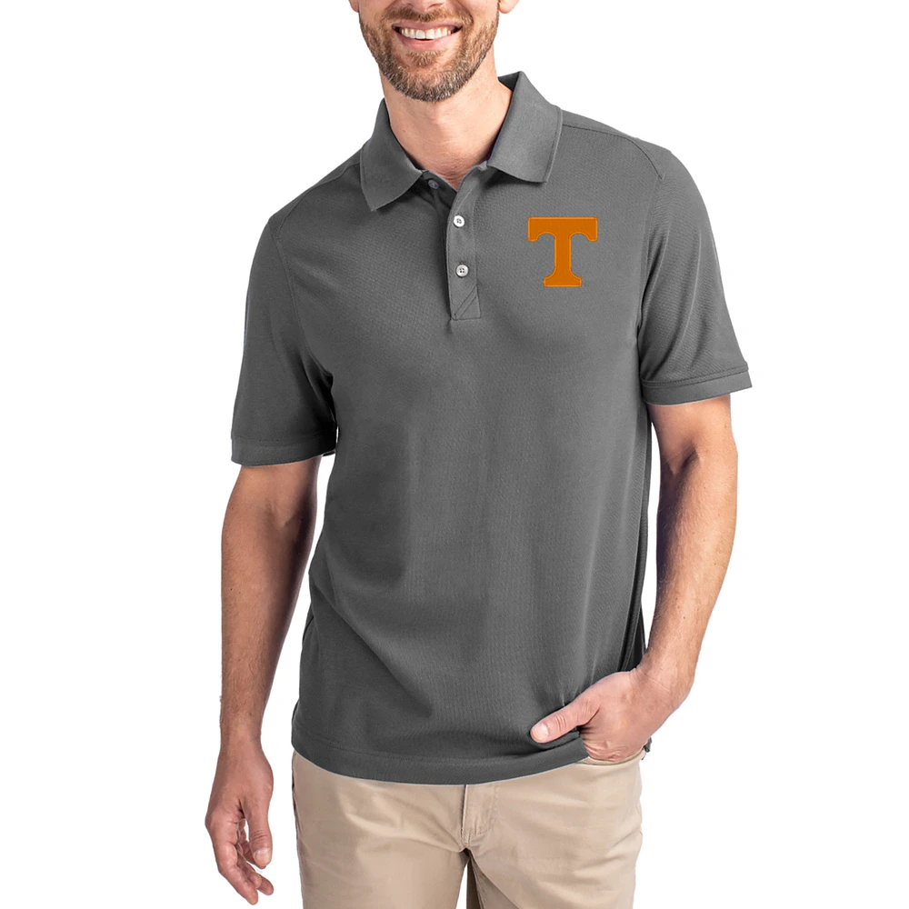 Men's Cutter & Buck Tennessee Volunteers Advantage Eco Pique Tri-Blend Polo