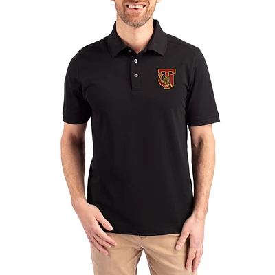 Men's Cutter & Buck Tuskegee Golden Tigers Advantage Eco Pique Tri-Blend Polo
