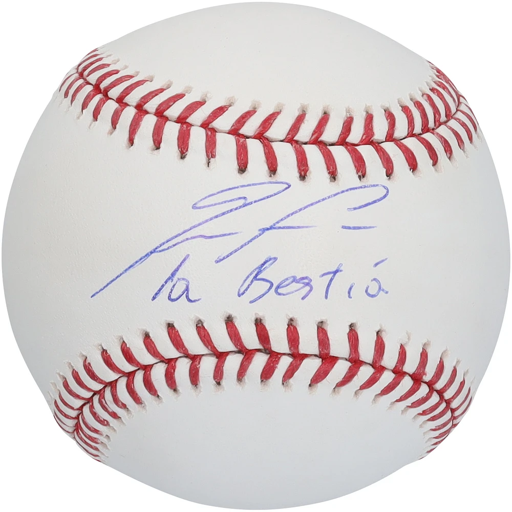Ronald Acuña Jr. Atlanta Braves Autographed Baseball with "La Bestia" Inscription