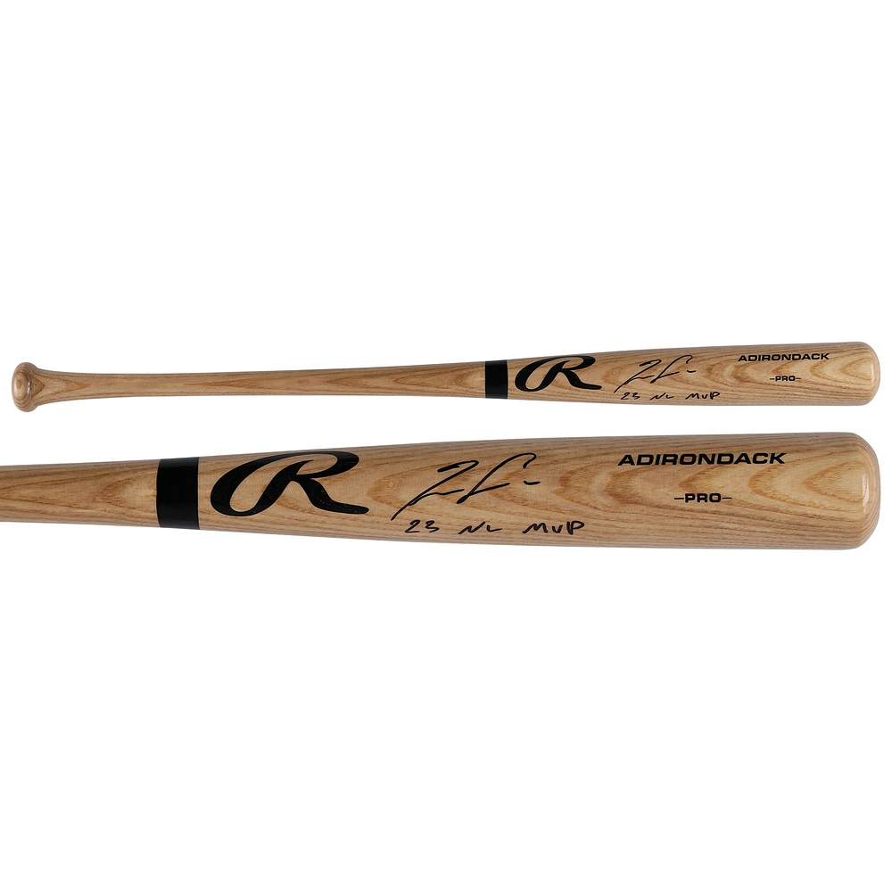 Ronald Acuña Jr. Atlanta Braves Autographed Blonde Rawlings Pro Bat with "23 NL MVP" Inscription