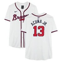 Ronald Acuña Jr. Atlanta Braves Autographed White Nike Elite Jersey with "40/70 Club" Inscription