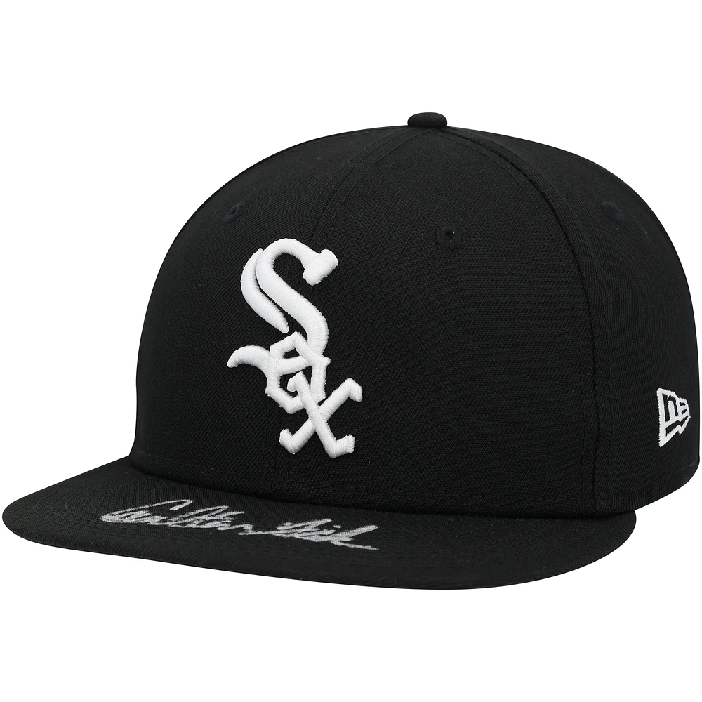 Carlton Fisk Chicago White Sox Autographed Black New Era Cap