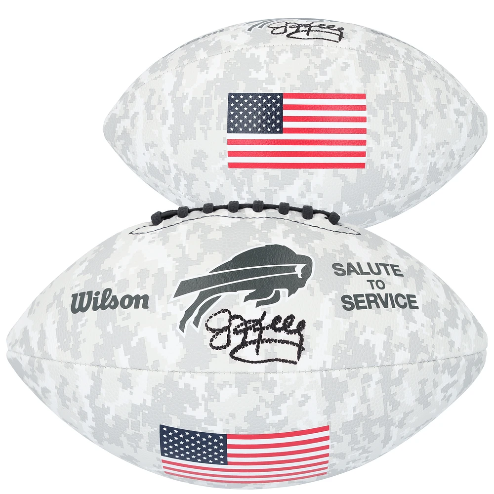 Jim Kelly Buffalo Bills Autographed 2024 Salute To Service Wilson Football