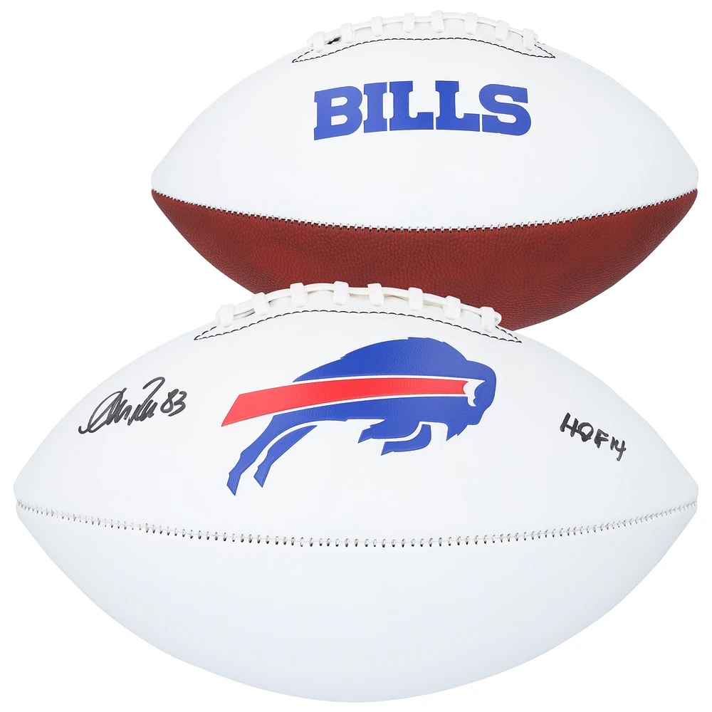 Andre Reed Buffalo Bills Autographed Franklin White Panel Football with "HOF 14" Inscription